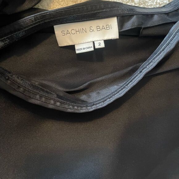 Sachin + Babi Black High-Low A-Line Mini Skirt - Picture 2 of 4